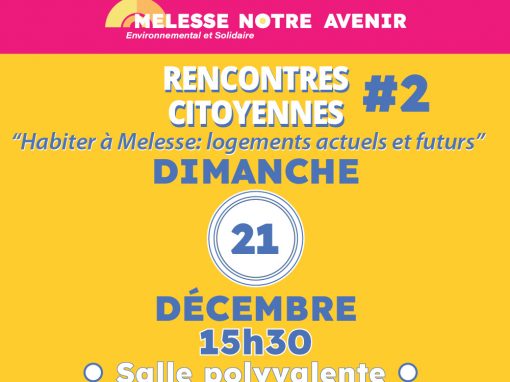 Rencontre citoyenne #2 Rencontre citoyenne #2